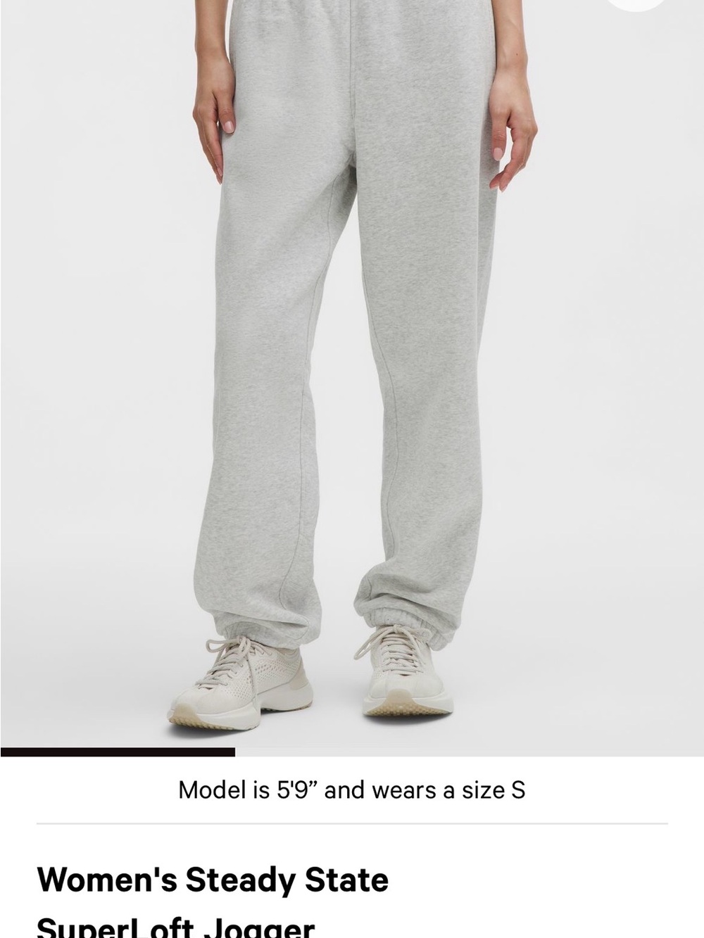lululemon athletica Light Gray Relaxed Jogger Pants